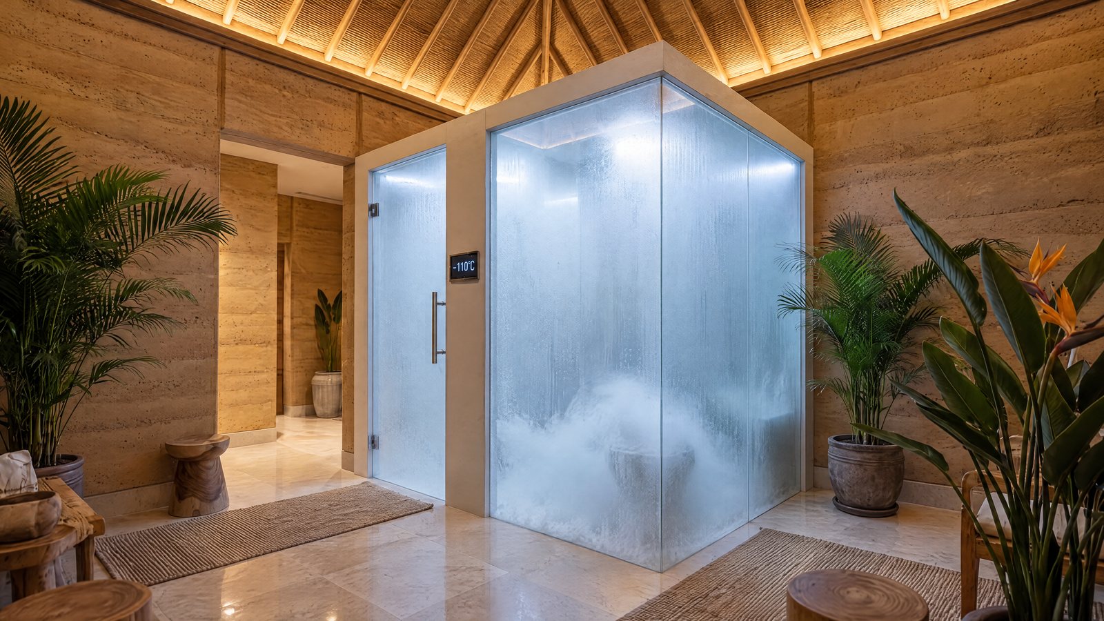 Electric cryotherapy chamber